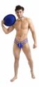"Francisco brilla con estilo: Tanga azul de 3 tiras para hombres 💙 #Ta77