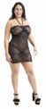 "Encaje Nocturno Plus: Baby Doll BD45 🌙✨ Negro Seductor con Toque de Yoselin"