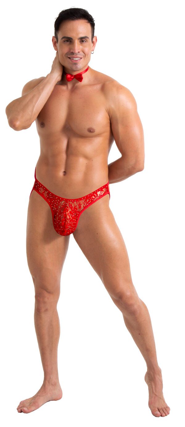 ✨ Suspensorio Rojo con Brillos