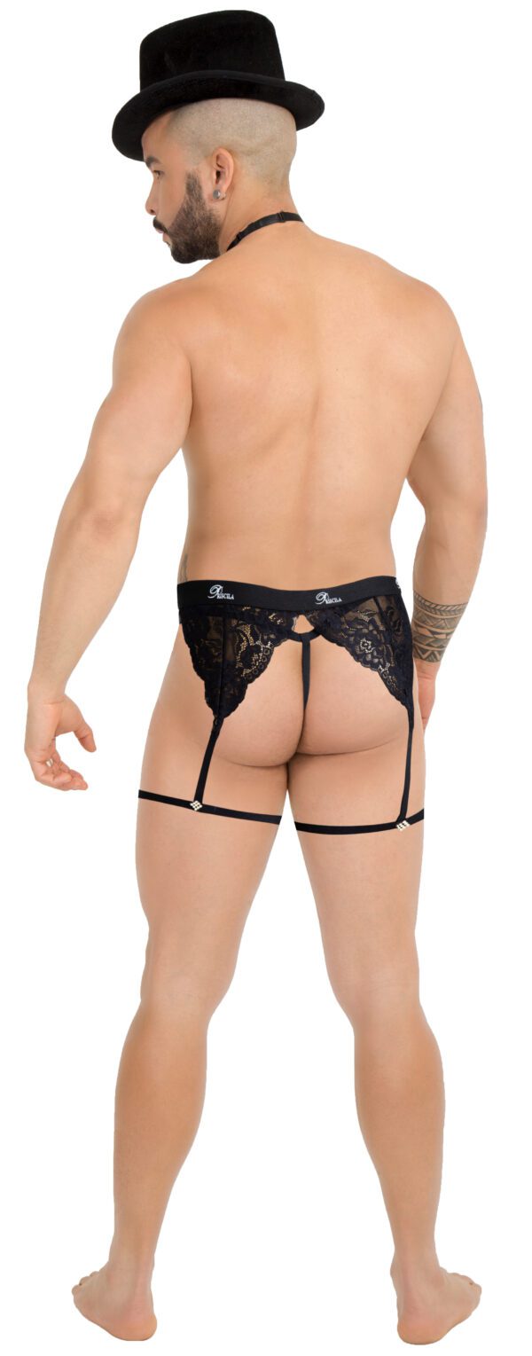 🔥 Tanga para caballero en 2 piezas – Negro y provocador 🖤